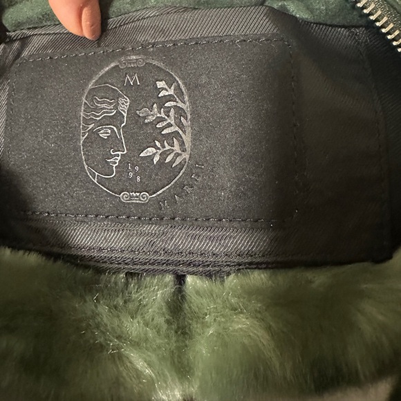 Marei 1998 pampas green faux fur handbag - Picture 8 of 11